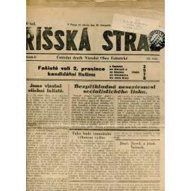 Říšská stráž (28.11.1928) Ústřední deník Národní obce fašistické (staré noviny, fašisté, 1. republika)