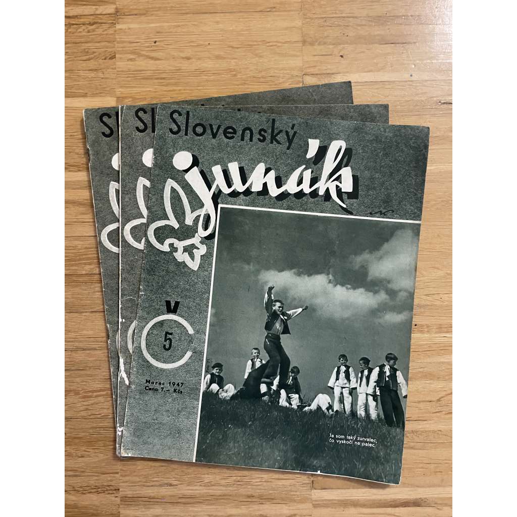 Slovenský Junák, ročník I., čísla 5-8/1947 (časopis, text slovensky)