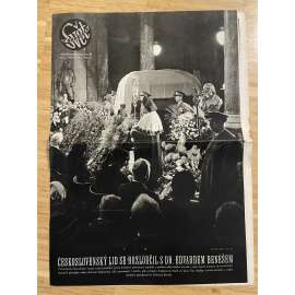 Svět v obrazech, ročník IV., číslo 38/1948 (Časopis, noviny, Edvard Beneš)