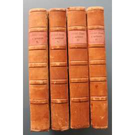 Dějiny Čech a Moravy nové doby, 4. svazky (České dějiny, historie, mj. Maxmilián II., Rudolf II., Matyáš, defenestrace, třicetiletá válka, Bílá hora; polokožená vazba - vazba kůže)