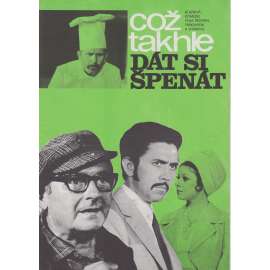Což takhle dát si špenát. Bio-program v obrazech. Filmový prospekt z kina. (režie Miloš Macourek, hrají V. Menšík, I. Janžurová)