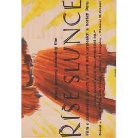 Říše slunce. Prstýnek. (filmový plakát, ČSSR 1944, režie Martin Frič, Hrají: V. Fabiánová, O. Korbelář)