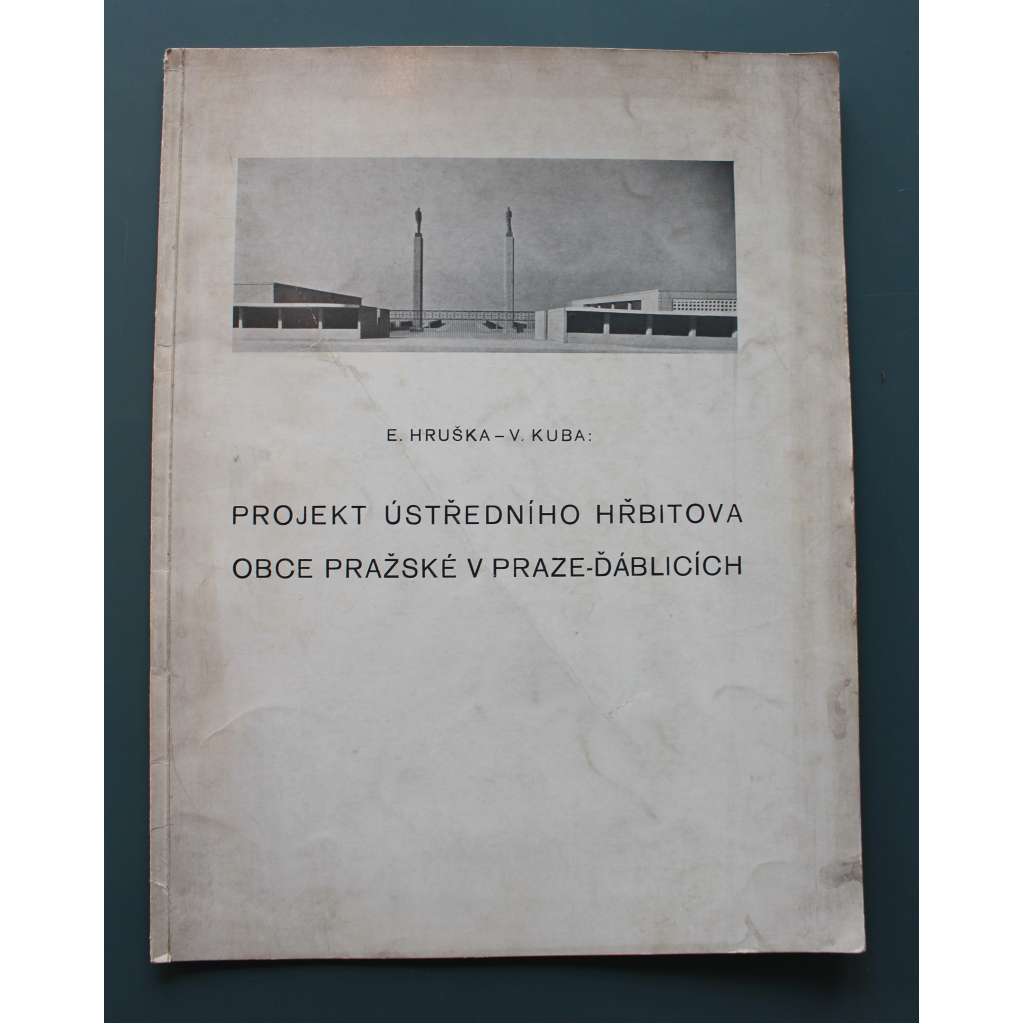 Projekt ústředního hřbitova obce Pražské v Praze - Ďáblicích (Praha Ďáblice, hřbitov, architektura, návrh; protektorát)