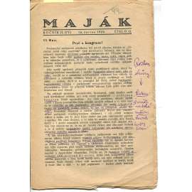 Maják, ročník II., číslo 12/1926 (časopis, levicová literatura)
