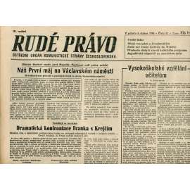 Rudé právo (6.4.1946) - staré noviny