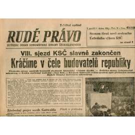 Rudé právo (1.4.1946) - staré noviny