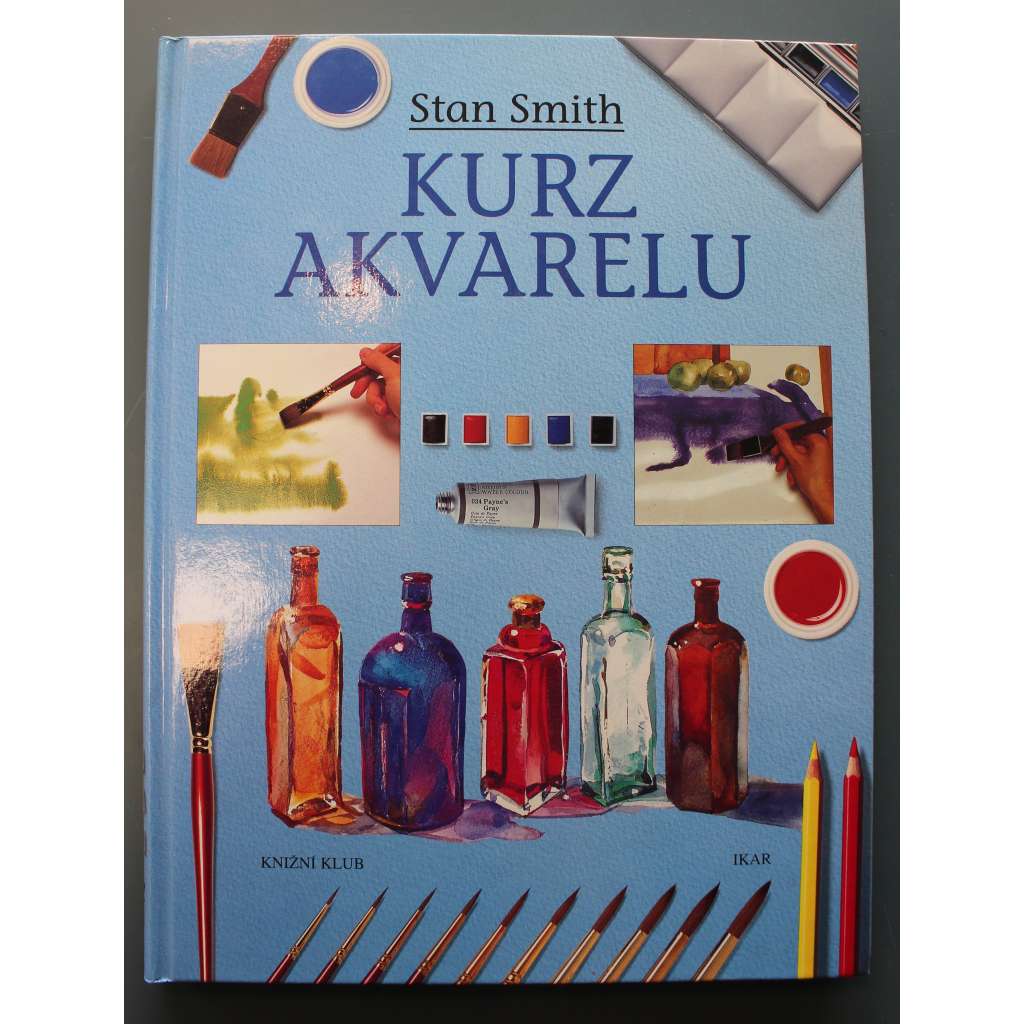 Kurz akvarelu (akvarel, kresba, příručka, mj. barvy, papír, štětce, kompozice, malířská technika)