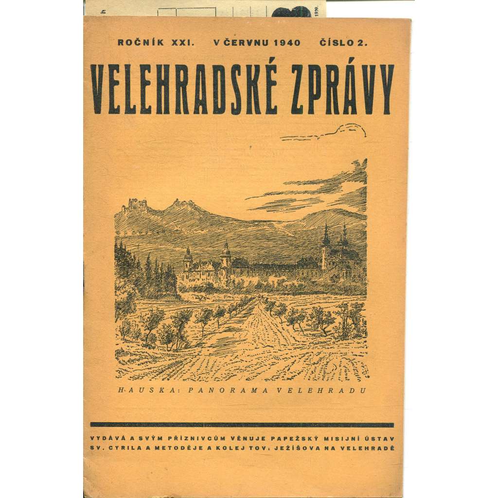 Velehradské zprávy, ročník XXI., číslo 2/1940 (Velehrad)