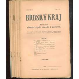 Brdský kraj, ročník I., čísla 4-10/1909-1909. Měsíčník věnovaný zájmům musejním a osvětovým (časopis, okres Rokycany, Brdy)