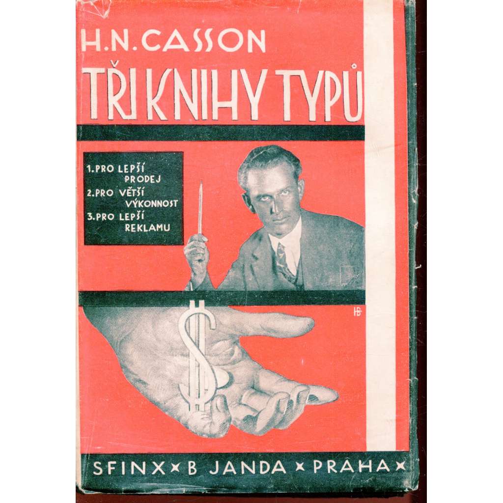 Tři knihy typů (obálka fotomontáž)