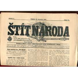 Štít národa. 15.7.1924 (antisemitismus, protižidovský časopis, noviny)