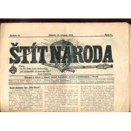 Štít národa. 15.3.1923 (antisemitismus, protižidovský časopis, noviny)