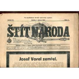 Štít národa. 1.4.1923 (antisemitismus, protižidovský časopis, noviny)