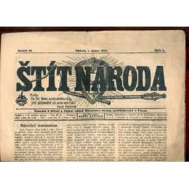 Štít národa. 1.1.1922 (antisemitismus, protižidovský časopis, noviny)