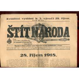 Štít národa. 28.10.1921 (antisemitismus, protižidovský časopis, noviny)