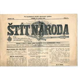 Štít národa. 15.2.1926 (antisemitismus, protižidovský časopis, noviny)
