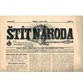 Štít národa. 1.4.1926 (antisemitismus, protižidovský časopis, noviny)