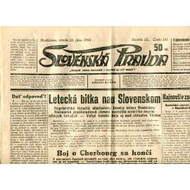Slovenská pravda 28.6.1944 (noviny, text slovensky, zakladatel Andrej Hlinka, Slovenský stát)