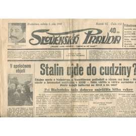 Slovenská pravda 5.7.1941 (noviny, text slovensky, zakladatel Andrej Hlinka, Slovenský stát)