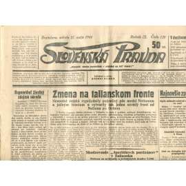 Slovenská pravda 27.5.1944 (noviny, text slovensky, zakladatel Andrej Hlinka, Slovenský stát)