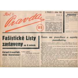 Pravda, ročník V., číslo 5/1935. Časopis budující frontu proti marxismu všech odstínů (1. republika, noviny)