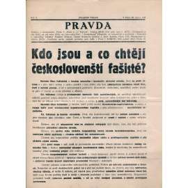Pravda, ročník V., zvláštní vydání 1935. Časopis budující frontu proti marxismu všech odstínů (1. republika, noviny)