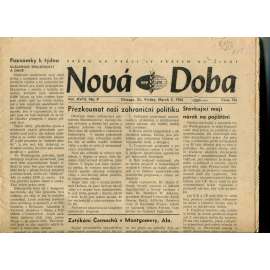 Nová doba (2.3.1956) - staré noviny, exil, USA
