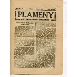Plameny, ročník III., číslo 12/1911 (List sloužící osvětě a vzdělání lidu) - 2.2.1911 (časopis, noviny)