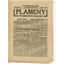 Plameny, ročník III., číslo 11/1911 (List sloužící osvětě a vzdělání lidu) - 19.1.1911 (časopis, noviny)