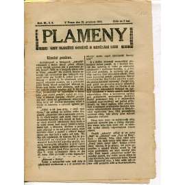 Plameny, ročník III., číslo 9/1910 (List sloužící osvětě a vzdělání lidu) - 22.12.1910 (časopis, noviny)