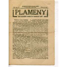 Plameny, ročník III., číslo 2/1910 (List sloužící osvětě a vzdělání lidu) - 15.9.1910 (časopis, noviny)