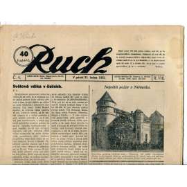 Ruch, ročník VIII., číslo 4. (22.1.1932) - Nezávislý deník, noviny, 1. republika