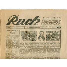 Ruch, číslo 243. (25.10.1925) - Nezávislý deník, noviny, 1. republika
