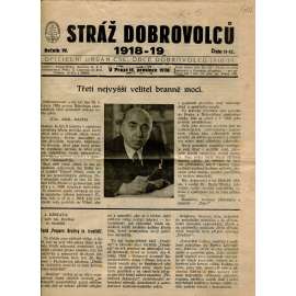 Stráž dobrovolců 1918-1919, ročník IV., číslo 11-12. (15.12.1938) - noviny, 1. republika