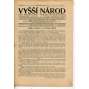 Vyšší národ, ročník V., číslo 1/1925 (časopis, noviny, 1. republika, abstinence)