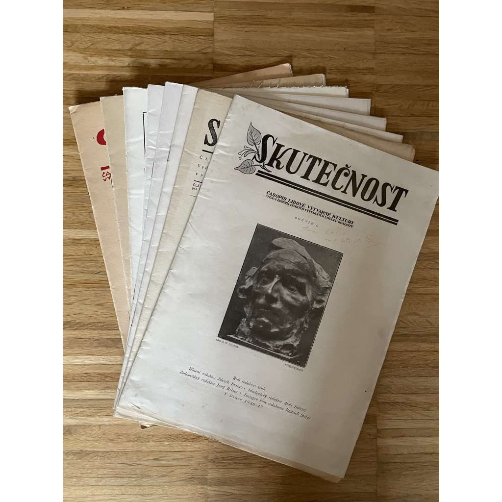Skutečnost. Časopis lidové výtvarné kultury, ročník I., čísla 1-8/1946-1947 s ročník II., čísla 1-4/1947-1948