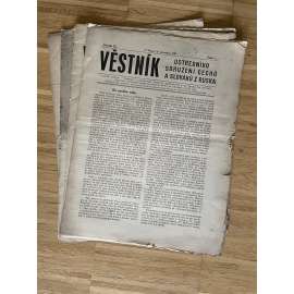 Věstník Ústředního sdružení Čechů a Slováků z Ruska, ročník IX., čísla 3, 4, 11 a 12/1923 (legie, legionáři, Rusko, exil) - časopis, noviny