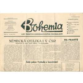 Bohemia, číslo 66/1957. List českých demokratických federalistů (exil, staré noviny) - 28.2.1957