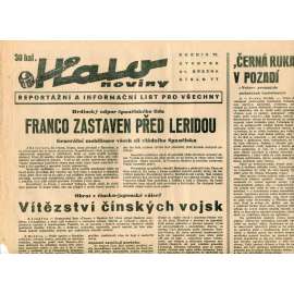 Halo noviny, ročník VI., číslo 77/1938. Reportážní a informační list pro všechny