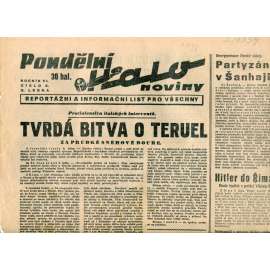 Halo noviny, ročník VI., číslo 2/1938. Reportážní a informační list pro všechny