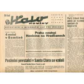 Halo noviny, ročník VI., číslo 9/1938. Reportážní a informační list pro všechny