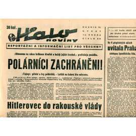 Halo noviny, ročník VI., číslo 39/1938. Reportážní a informační list pro všechny