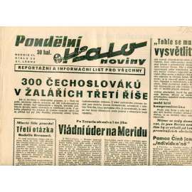 Pondělní Halo noviny, ročník VI., číslo 26/1938. Reportážní a informační list pro všechny Pondělní Halo noviny, ročník VI., číslo 26/1938. Reportážní a informační list pro všechny
