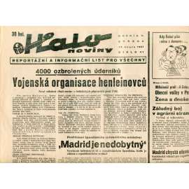 Halo noviny, ročník V., číslo 41/1937. Reportážní a informační list pro všechny