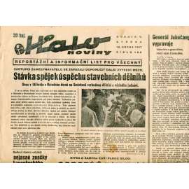 Halo noviny, ročník V., číslo 193/1937. Reportážní a informační list pro všechny