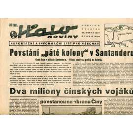 Halo noviny, ročník V., číslo 200/1937. Reportážní a informační list pro všechny