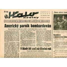 Halo noviny, ročník V., číslo 204/1937. Reportážní a informační list pro všechny