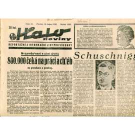 Halo noviny, číslo 16/1936. Reportážní a informační list pro všechny