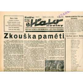 Halo noviny, číslo 5/1936. Reportážní a informační list pro všechny