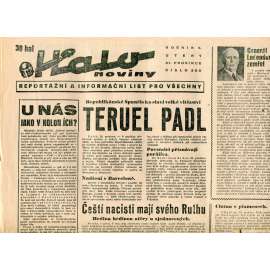 Halo noviny, ročník V., číslo 300/1937. Reportážní a informační list pro všechny Halo noviny, ročník V., číslo 300/1937. Reportážní a informační list pro všechny